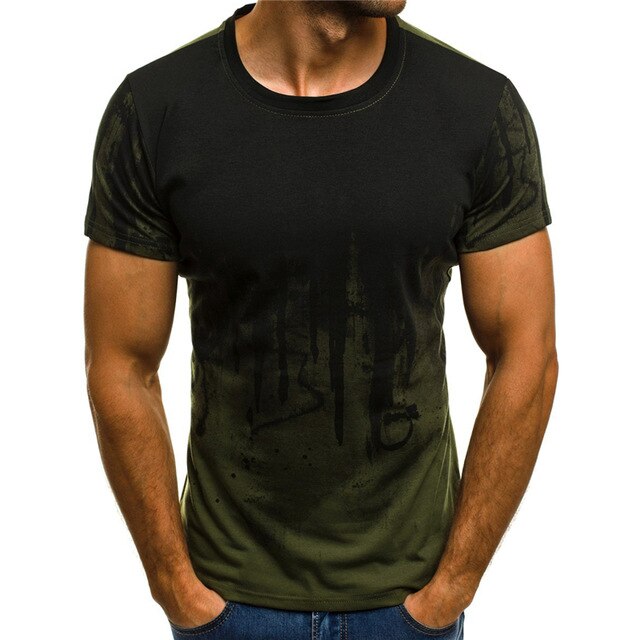 The latest 3d-printed T-shirt ink design short sleeve casual summer T-shirt fashionable round neck T-shirt men's T-shirt harajuk