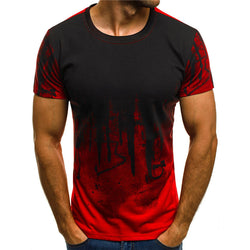 The latest 3d-printed T-shirt ink design short sleeve casual summer T-shirt fashionable round neck T-shirt men's T-shirt harajuk