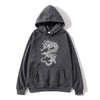 China Dragon Hooded Sweatshirt Men and Women Fashion Print Long Sleeves White Black Pullover Sweatshirt Chinese andDragon Hoodie