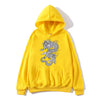 China Dragon Hooded Sweatshirt Men and Women Fashion Print Long Sleeves White Black Pullover Sweatshirt Chinese andDragon Hoodie