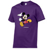 Disney Mickey Mouse Cartoon T-shirt Men Women Summer O-Neck T Shirt Casual Loose Color Print T-shirt Hip Hop Streetwear Top Tees