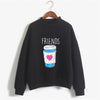 Funny Best Friend Hoody Sweatshirt Women Funny Crewneck Hipster BFF Hoodies Kawaii Food Snacks Pullover INS Jumper