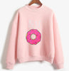 Funny Best Friend Hoody Sweatshirt Women Funny Crewneck Hipster BFF Hoodies Kawaii Food Snacks Pullover INS Jumper